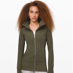 Lululemon Radiant Jacket Heathered Green Size 8